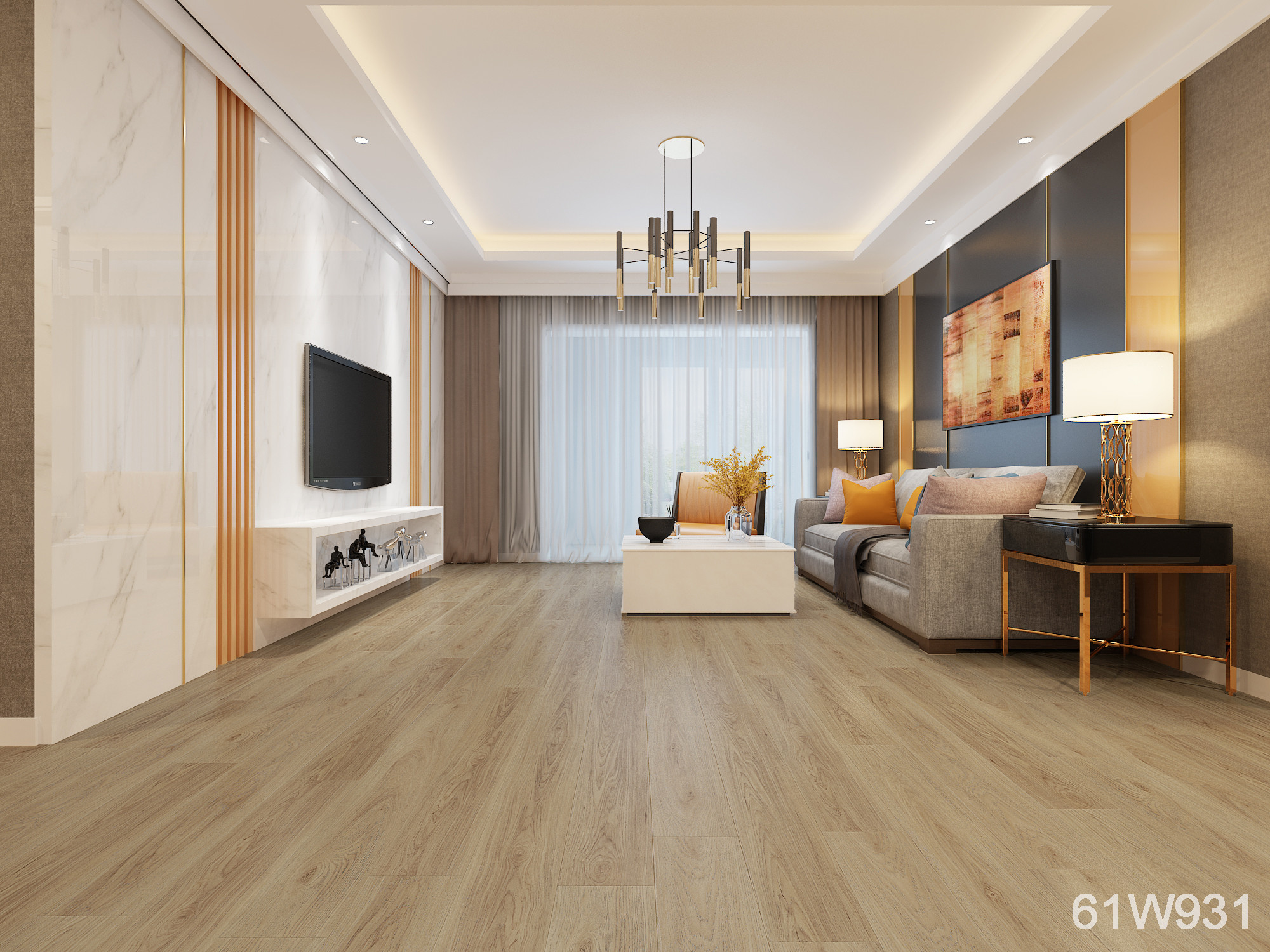 100% Waterproof Fireproof Luxury Vinyl Tile Flooring Planks For 4~6mm Thickness
