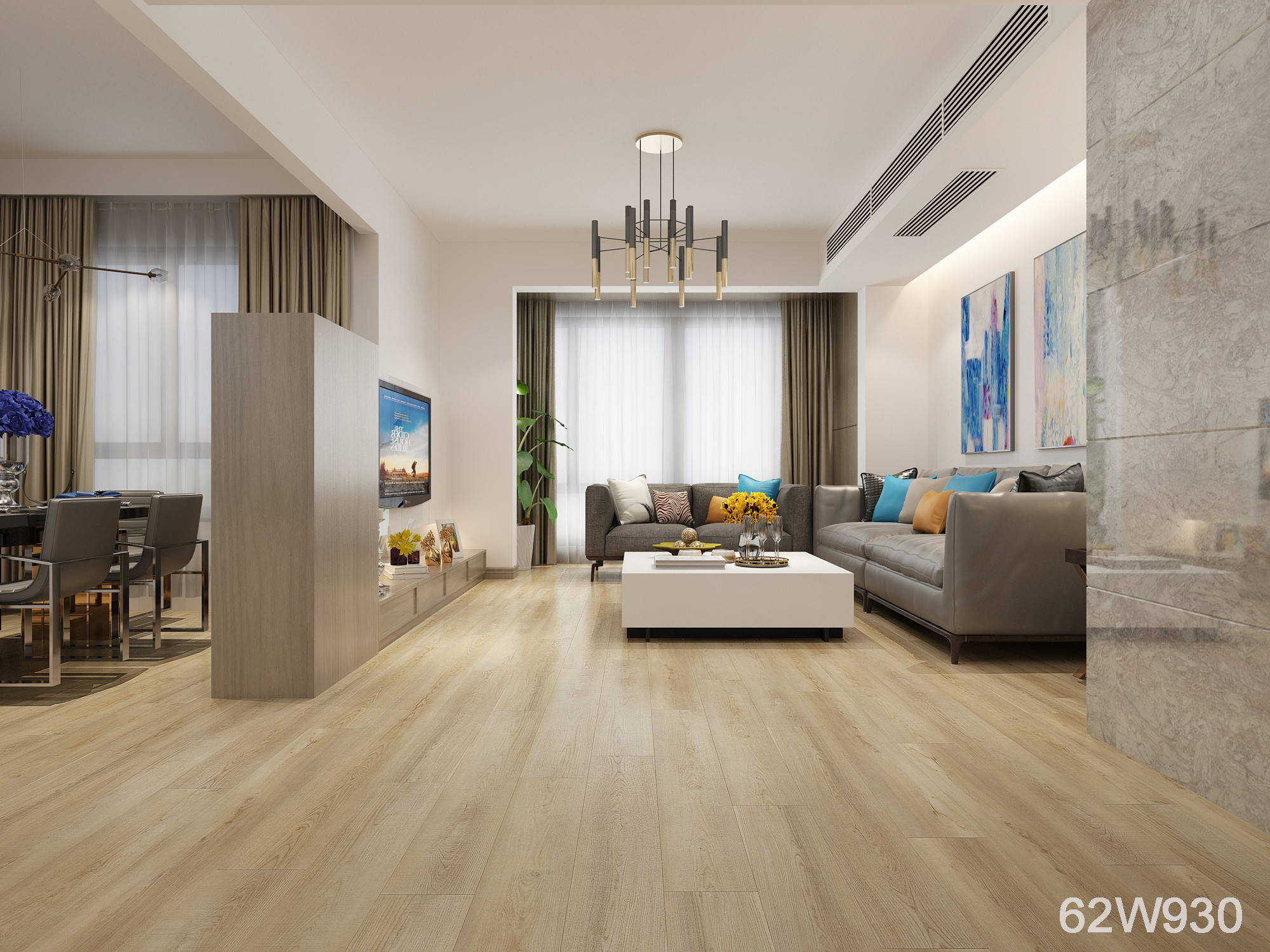 4.0mm Luxury Vinyl Tile Flooring Click Sparkle Interlocking Vinyl Flooring